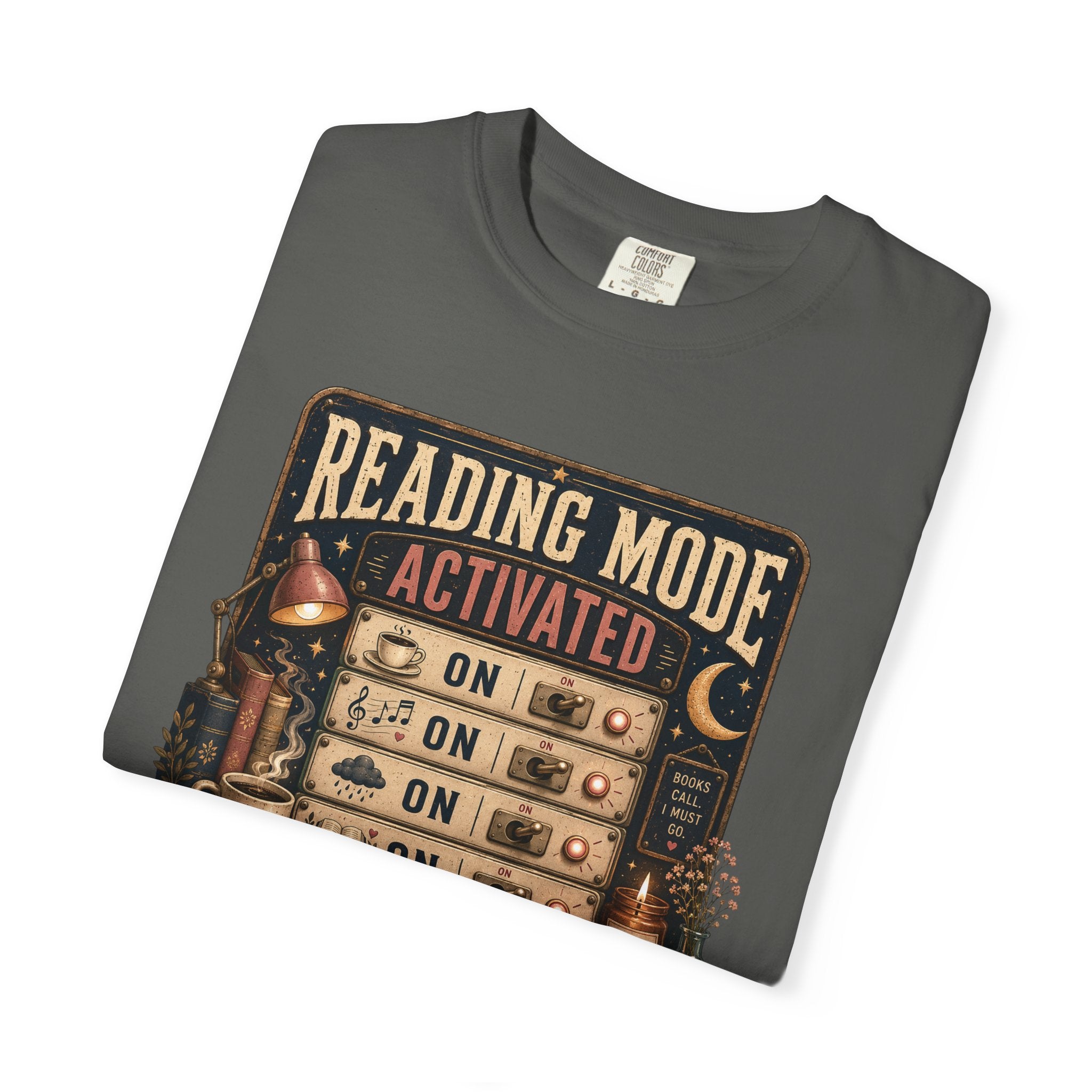Reading Mode Activated T-Shirt — 'Reality: Off' Vintage Booklover Tee