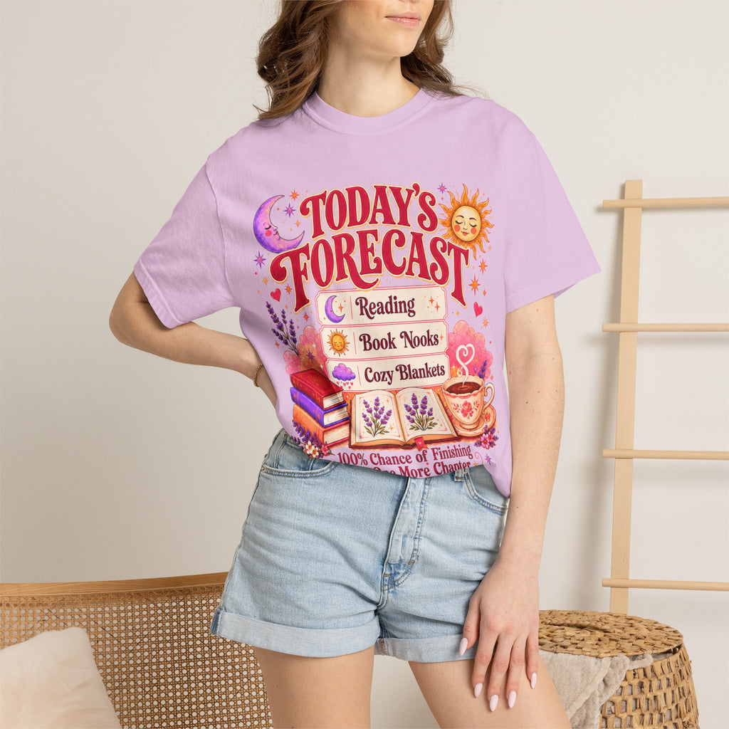 A Bookish Forecast Graphic T-Shirt
