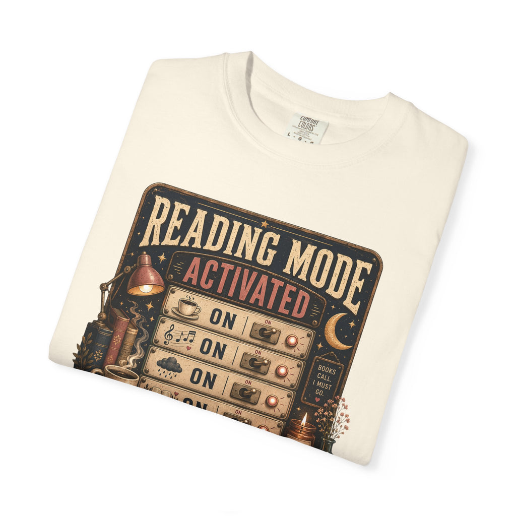 Reading Mode Activated T-Shirt — 'Reality: Off' Vintage Booklover Tee