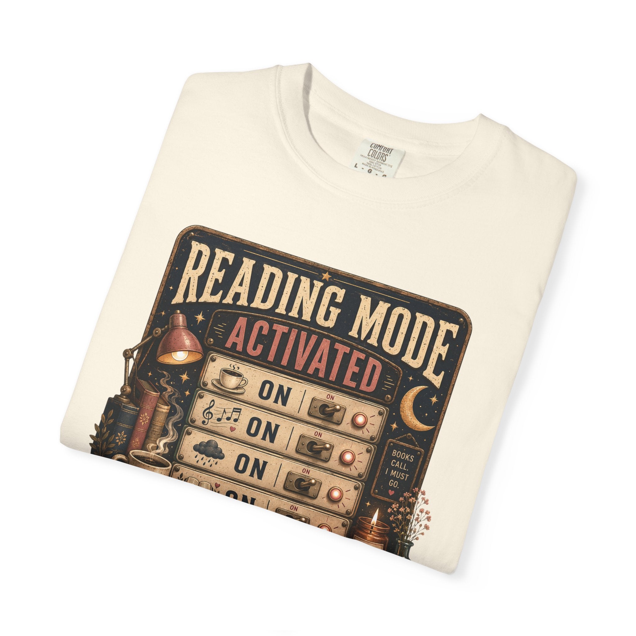 Reading Mode Activated T-Shirt — 'Reality: Off' Vintage Booklover Tee