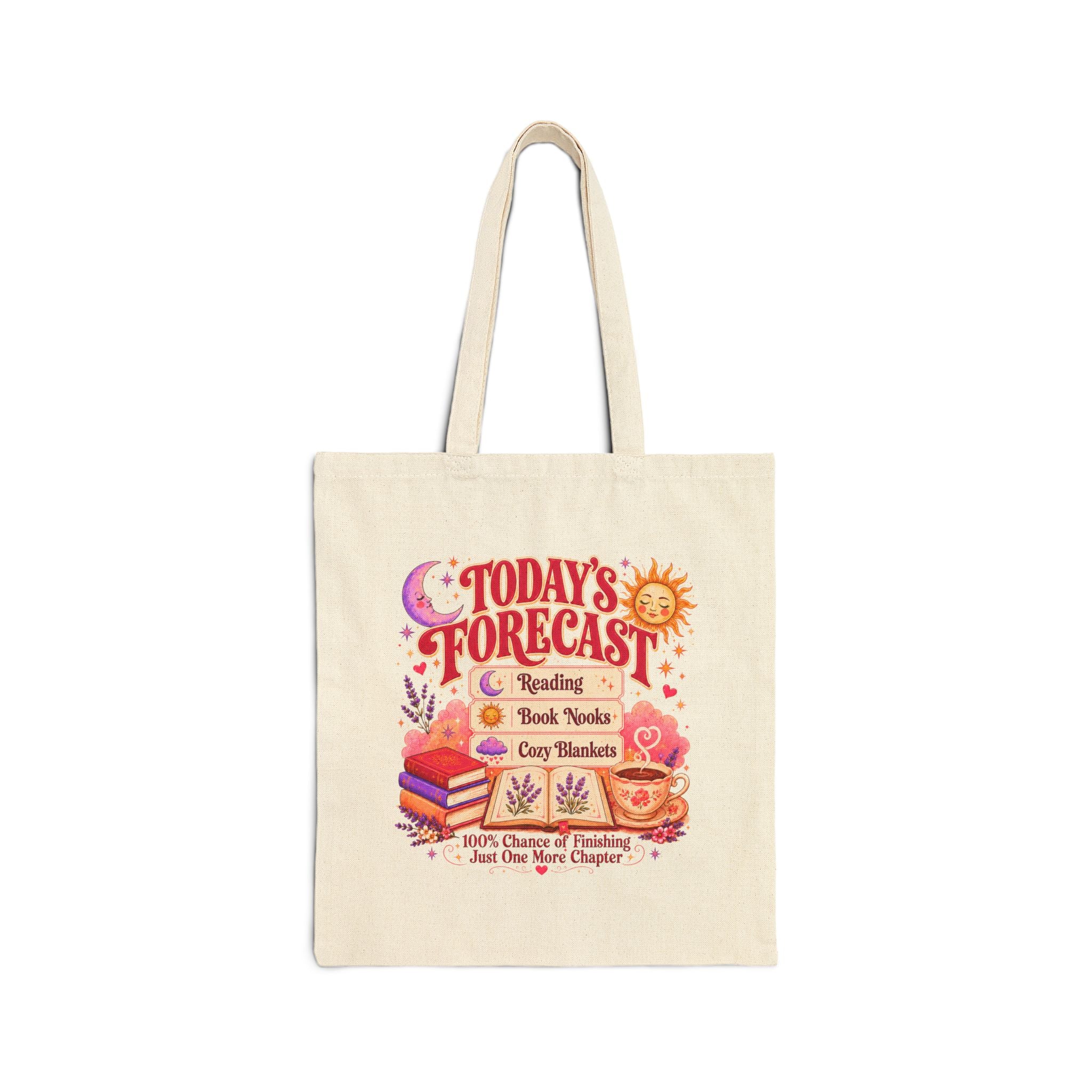 A Bookish Forecast Tote Bag