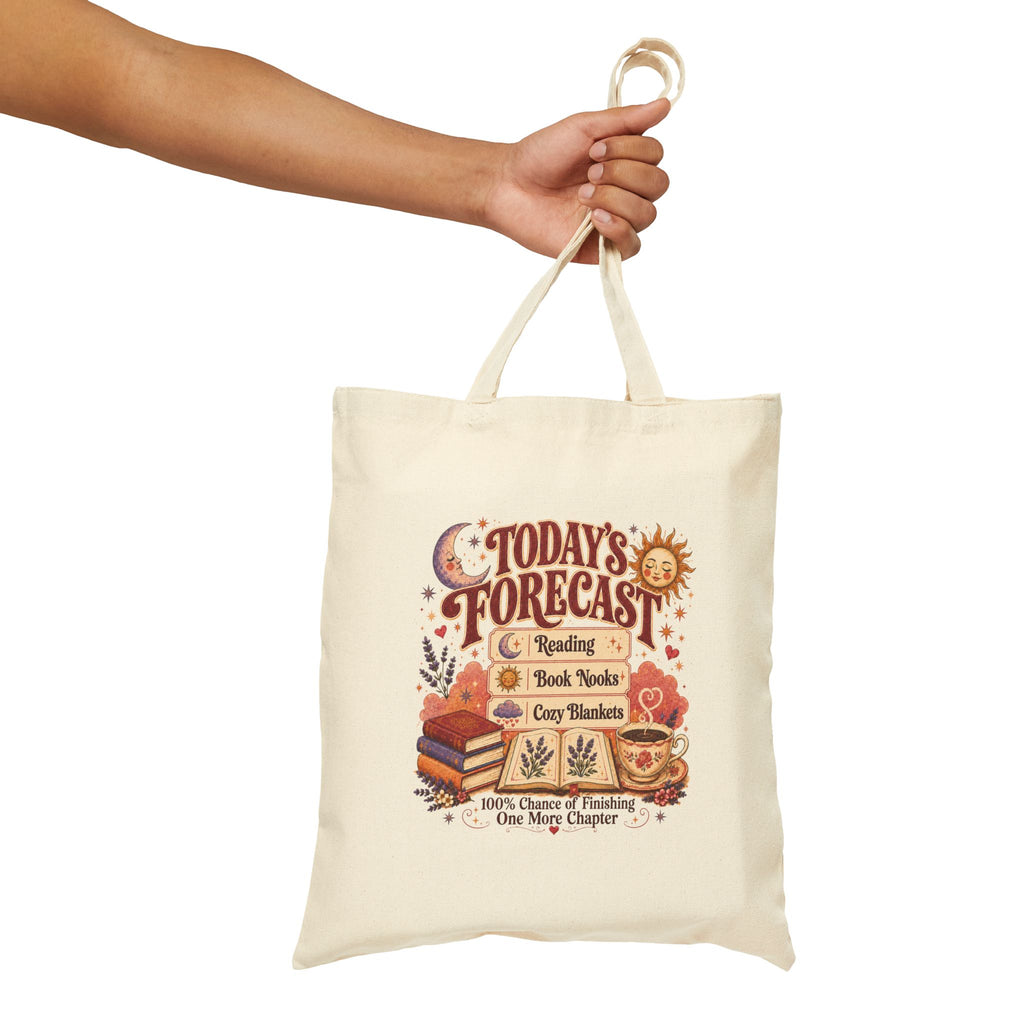 A Bookish Forecast Tote Bag