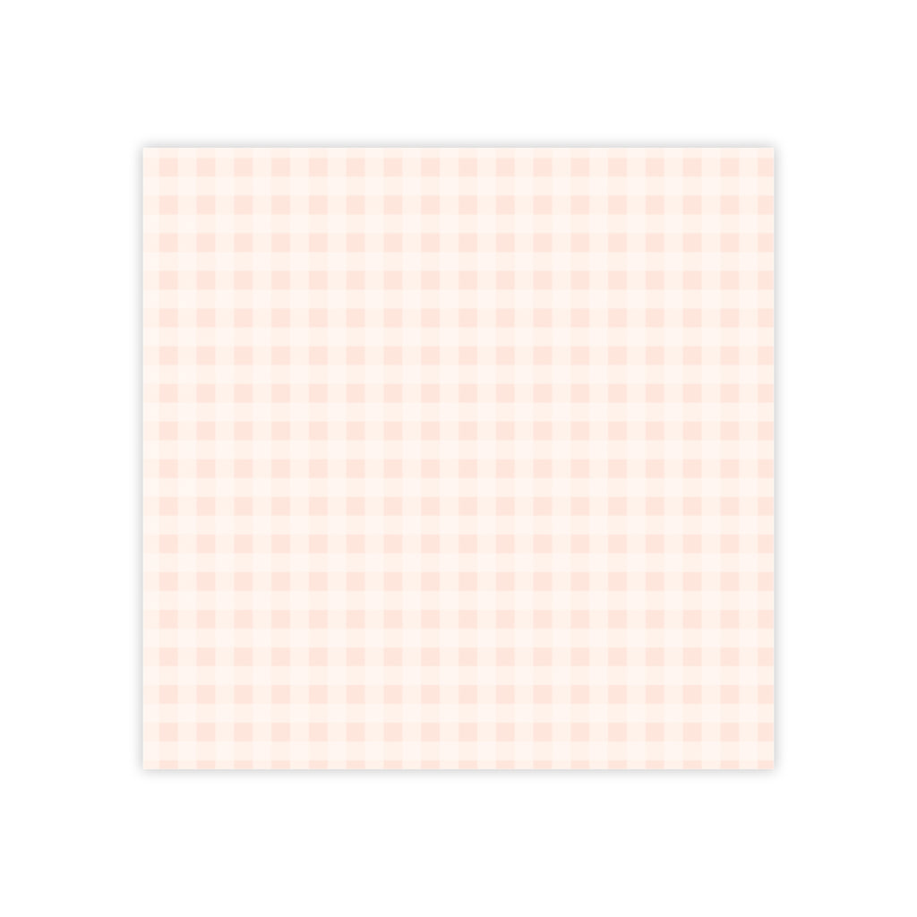 Pink Gingham Post-it® Note Pads