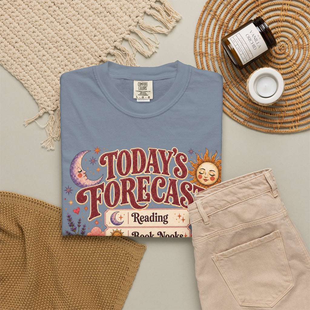A Bookish Forecast Graphic T-Shirt