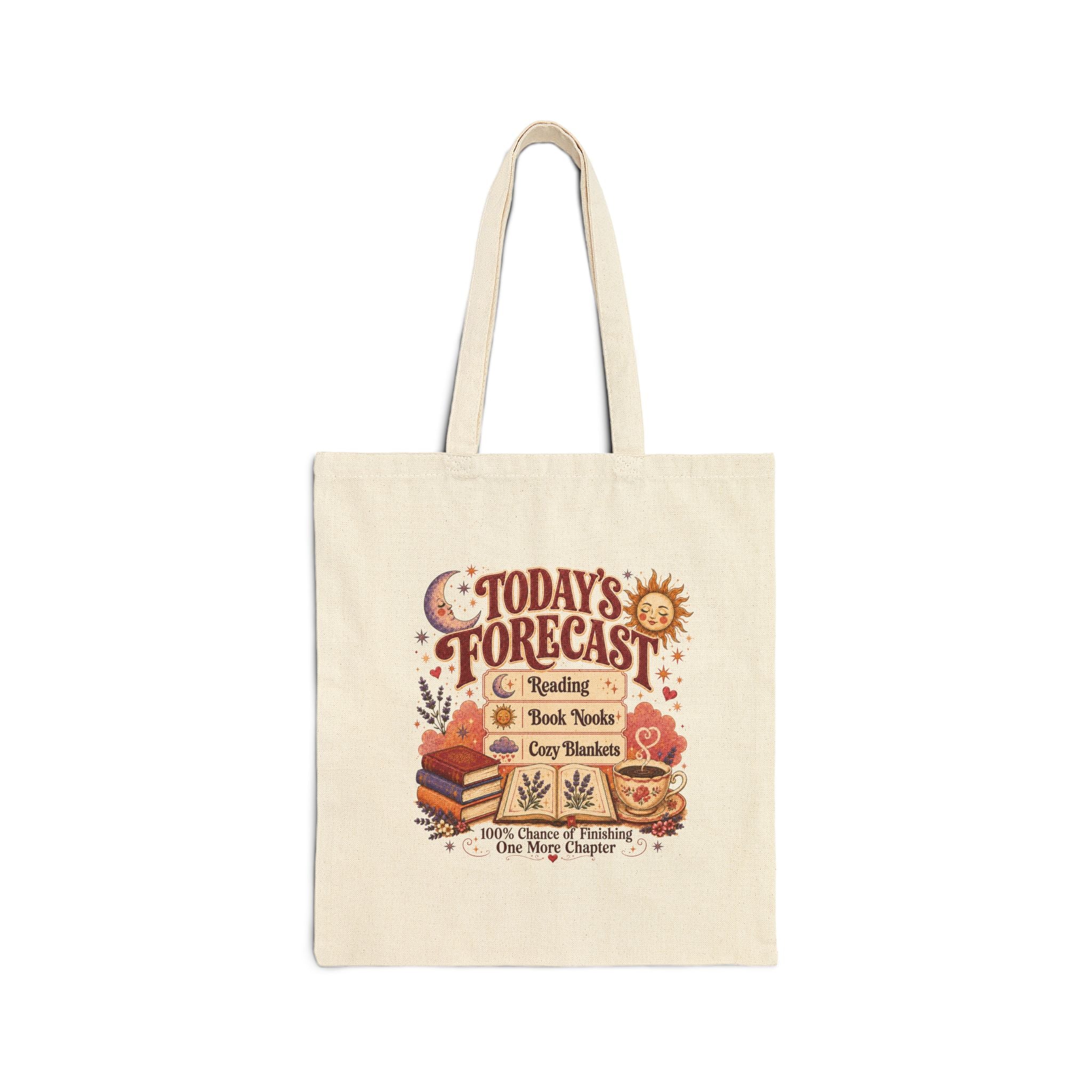 A Bookish Forecast Tote Bag