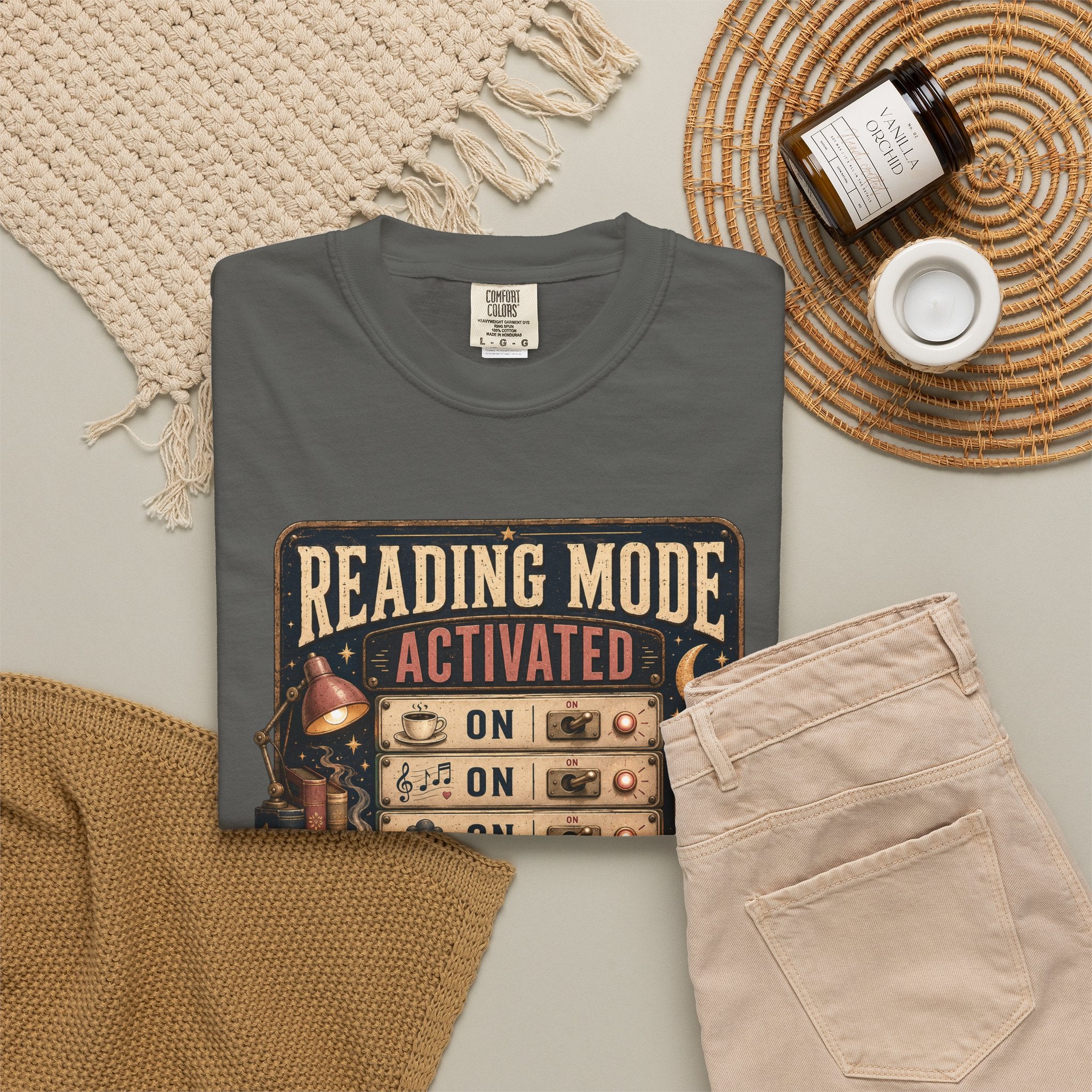 Reading Mode Activated T-Shirt — 'Reality: Off' Vintage Booklover Tee