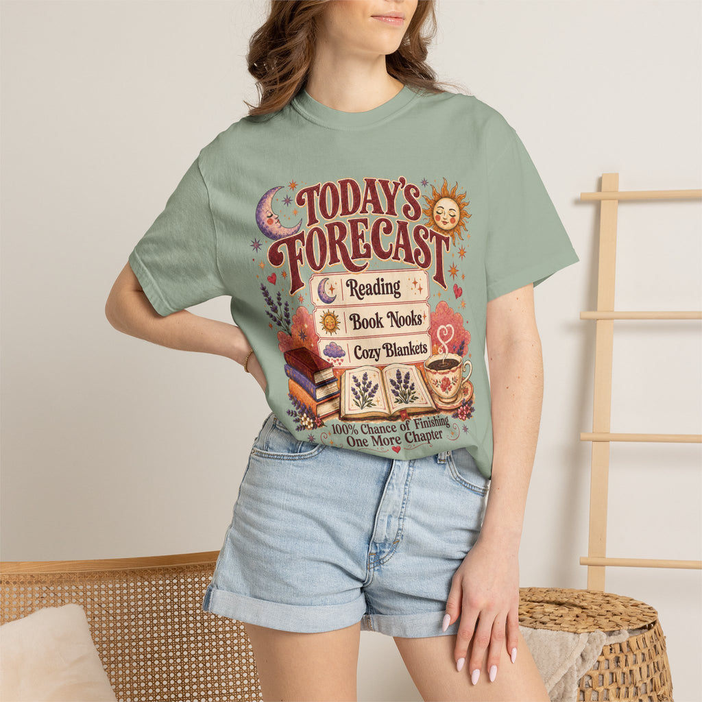A Bookish Forecast Graphic T-Shirt