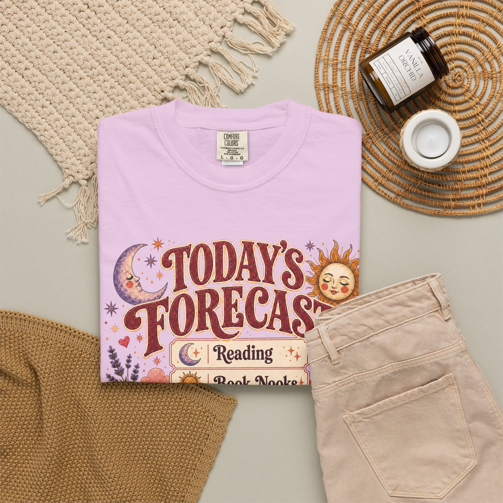 A Bookish Forecast Graphic T-Shirt