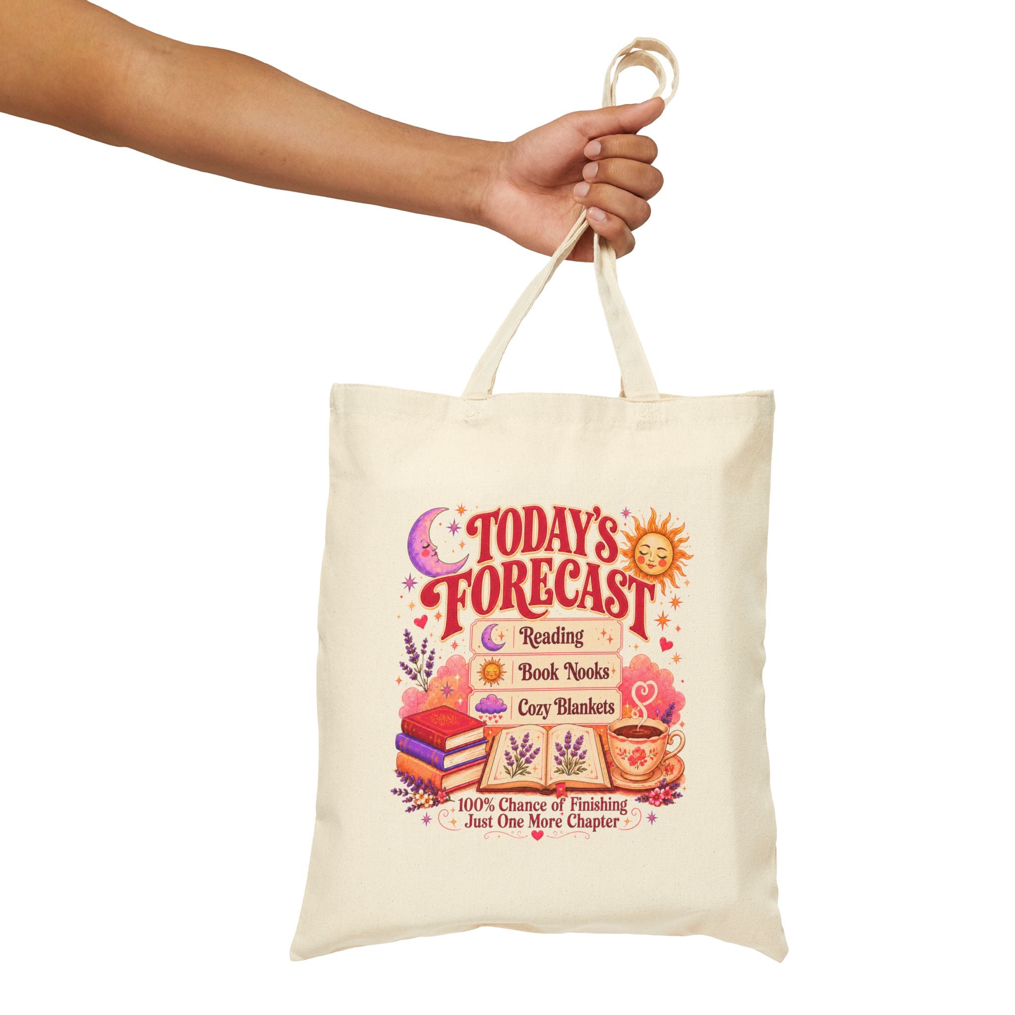 A Bookish Forecast Tote Bag