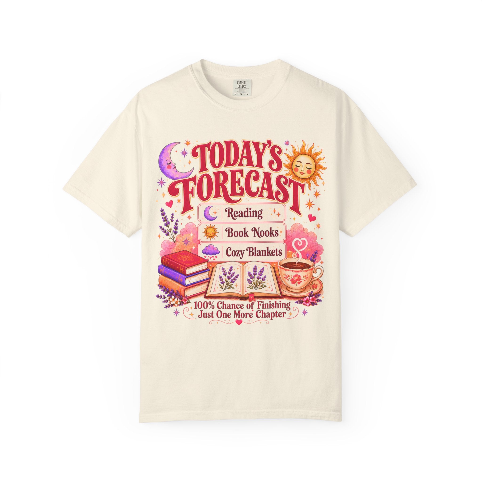 A Bookish Forecast Graphic T-Shirt
