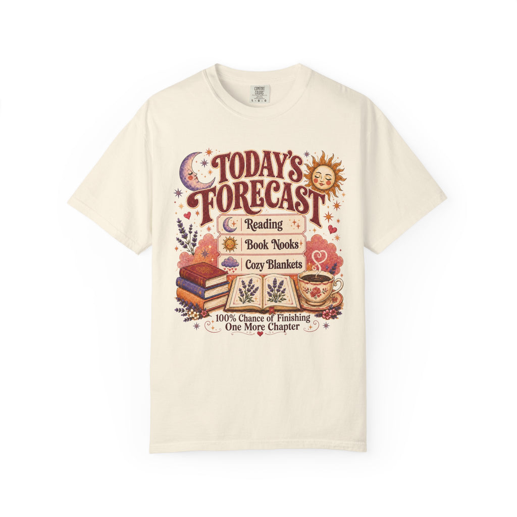 A Bookish Forecast Graphic T-Shirt