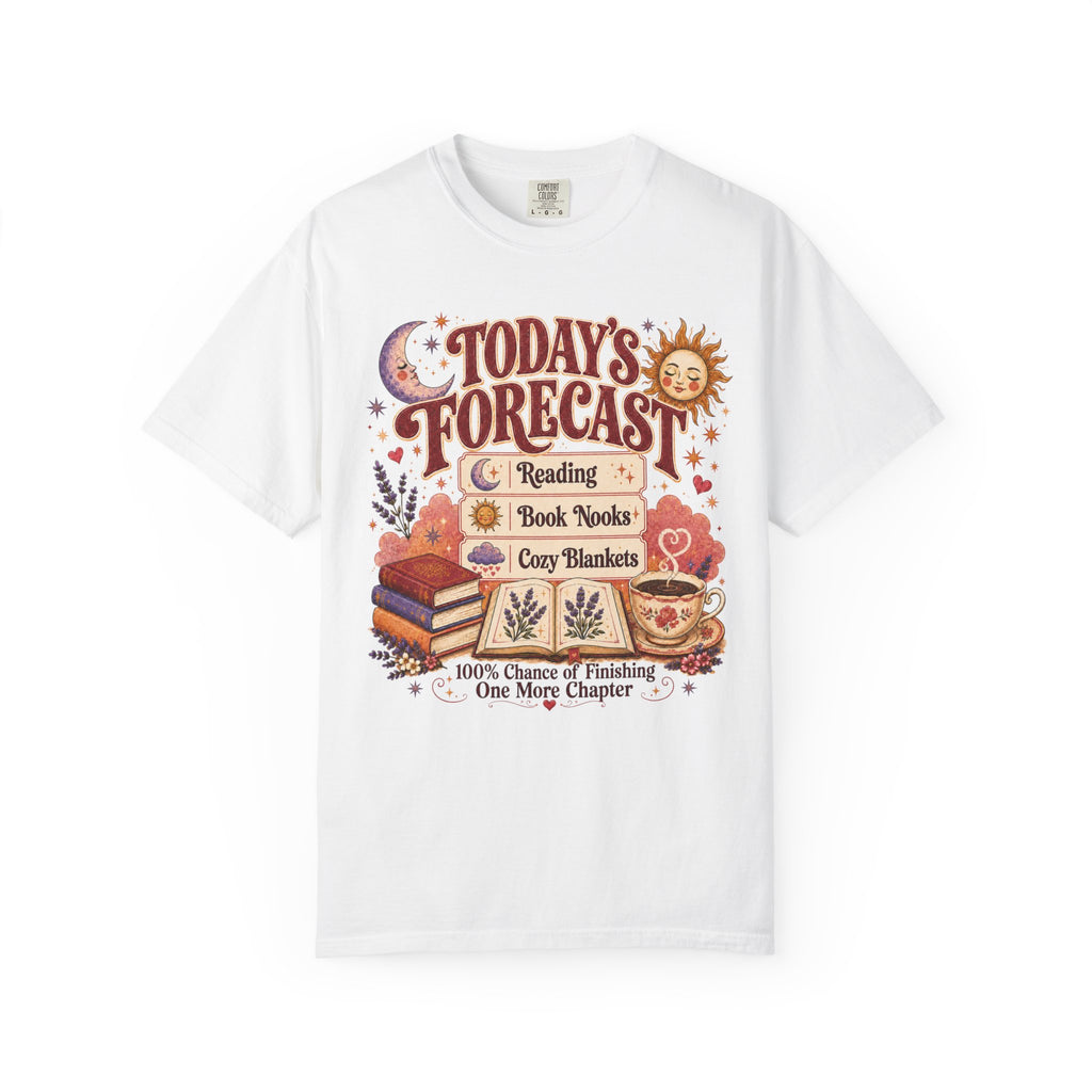 A Bookish Forecast Graphic T-Shirt