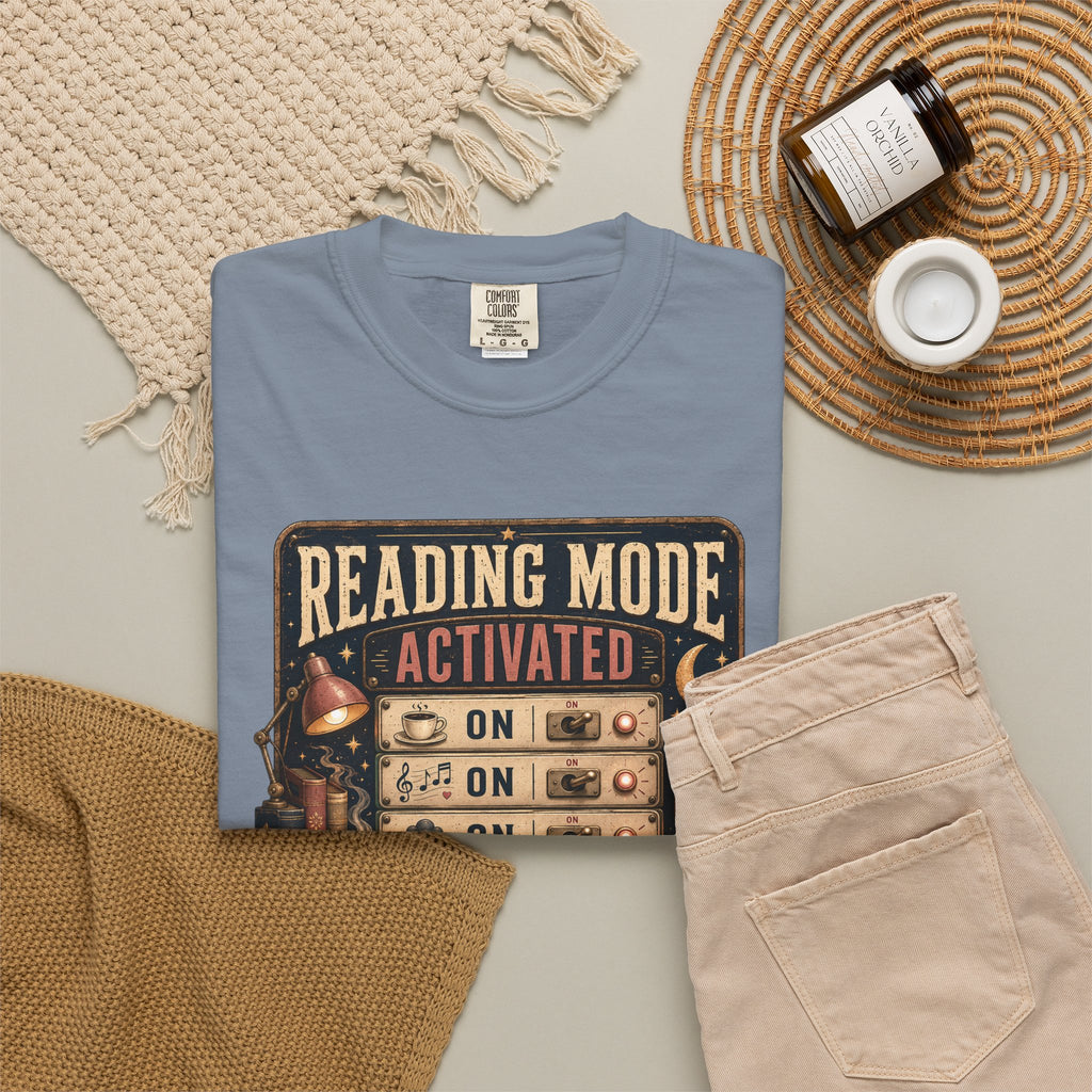 Reading Mode Activated T-Shirt — 'Reality: Off' Vintage Booklover Tee
