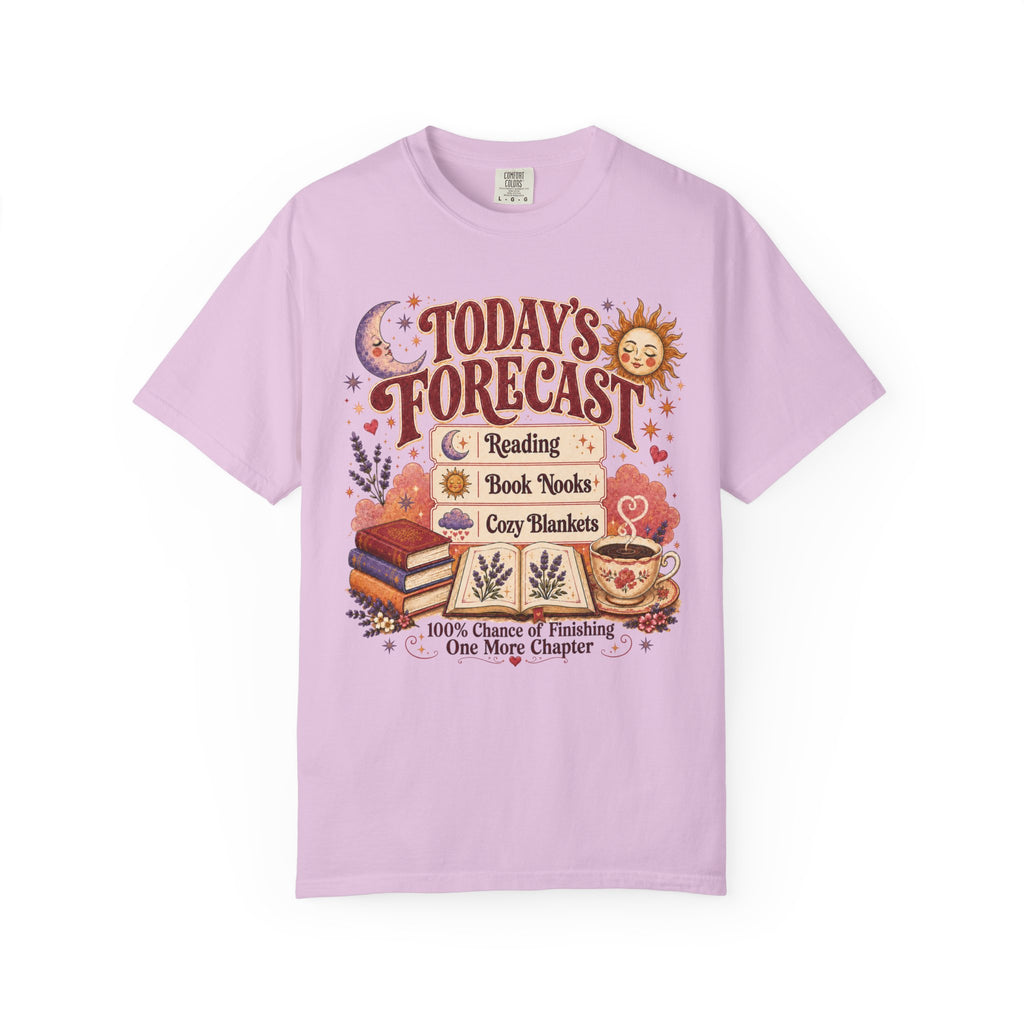 A Bookish Forecast Graphic T-Shirt