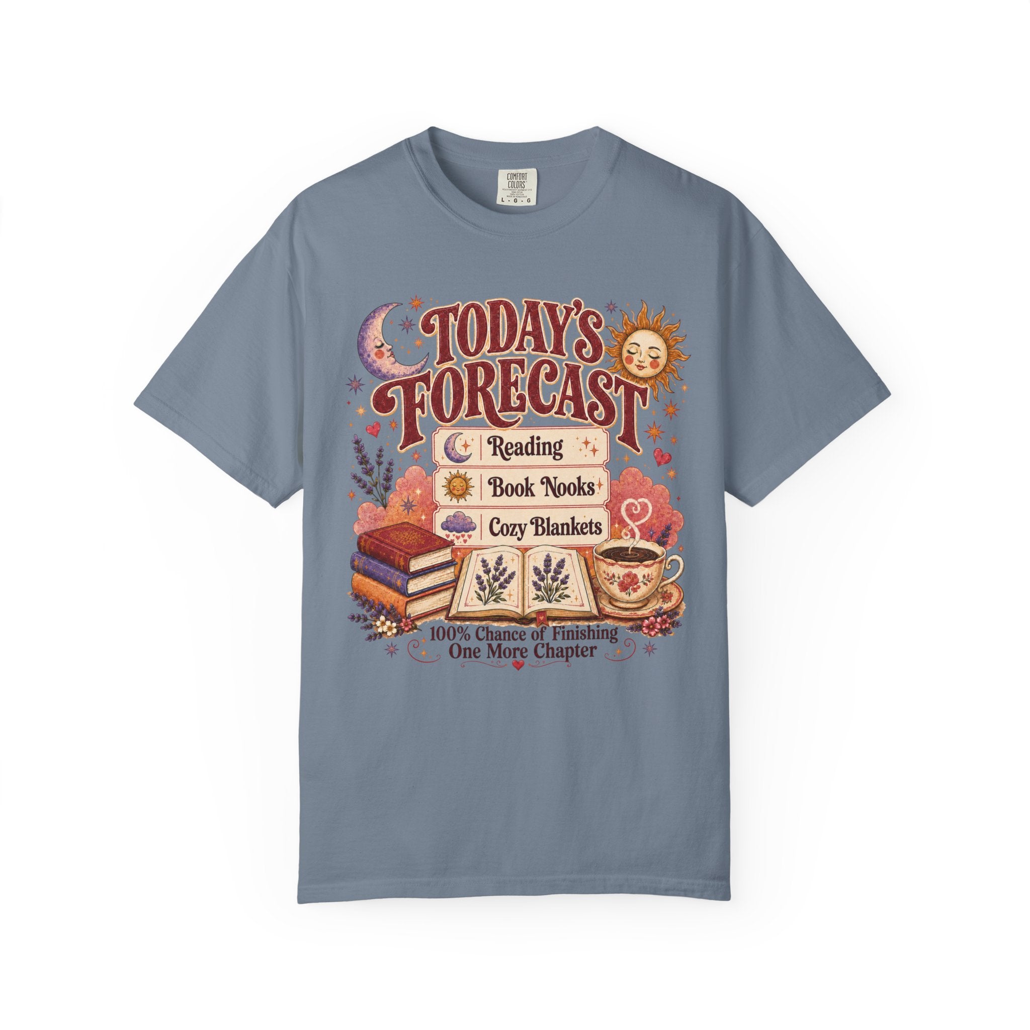 A Bookish Forecast Graphic T-Shirt