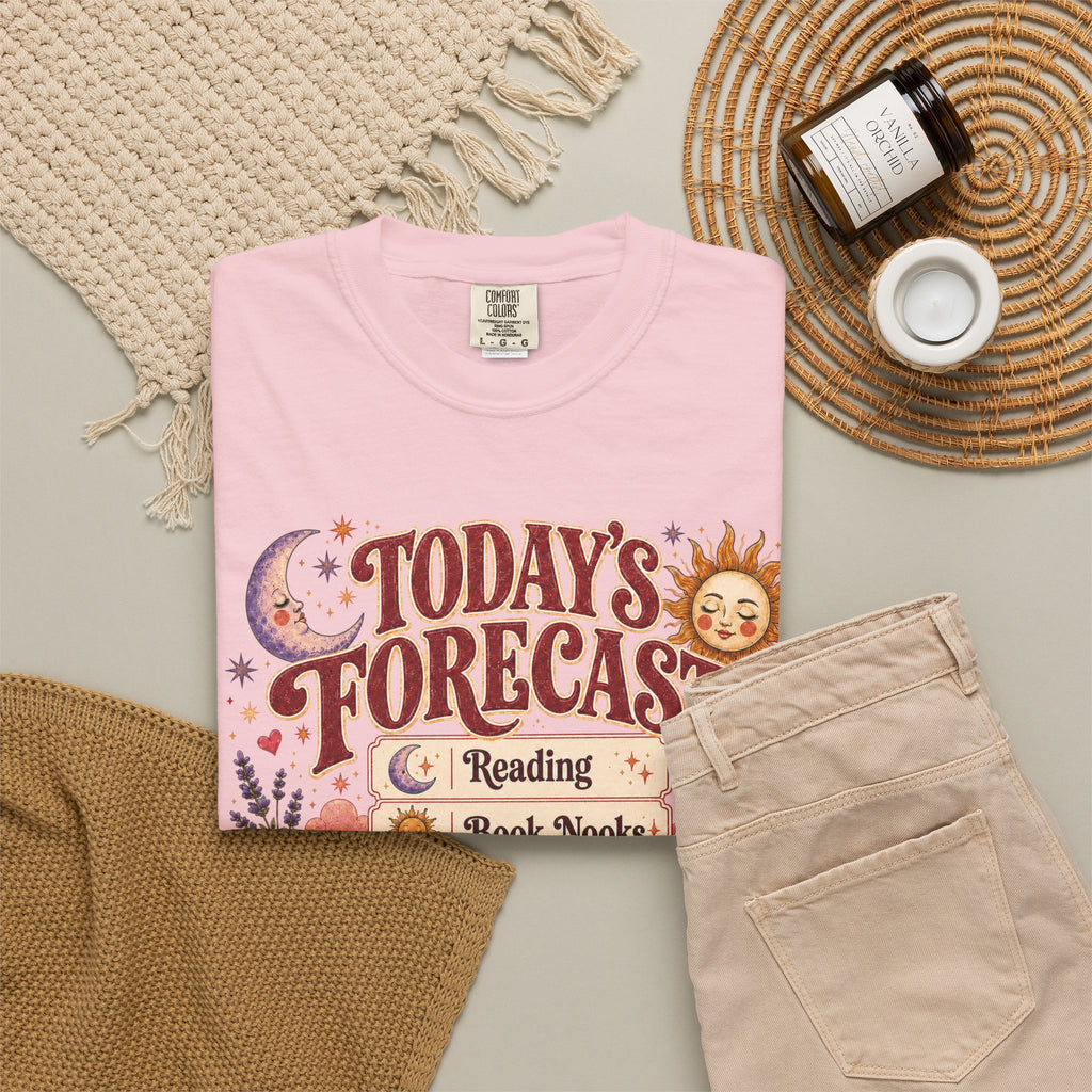 A Bookish Forecast Graphic T-Shirt