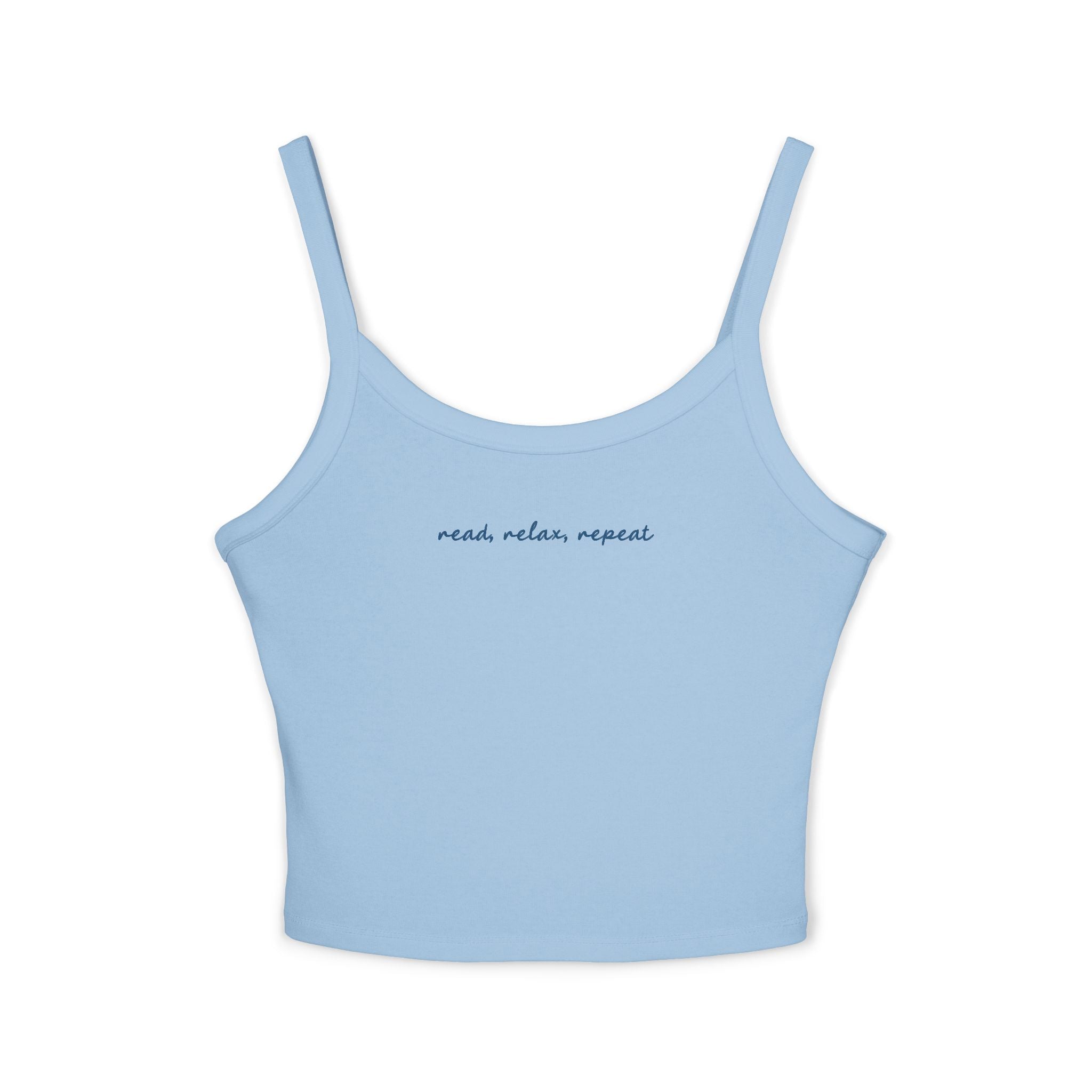 Read, Relax, Repeat | Women's Spaghetti Strap Tank Top