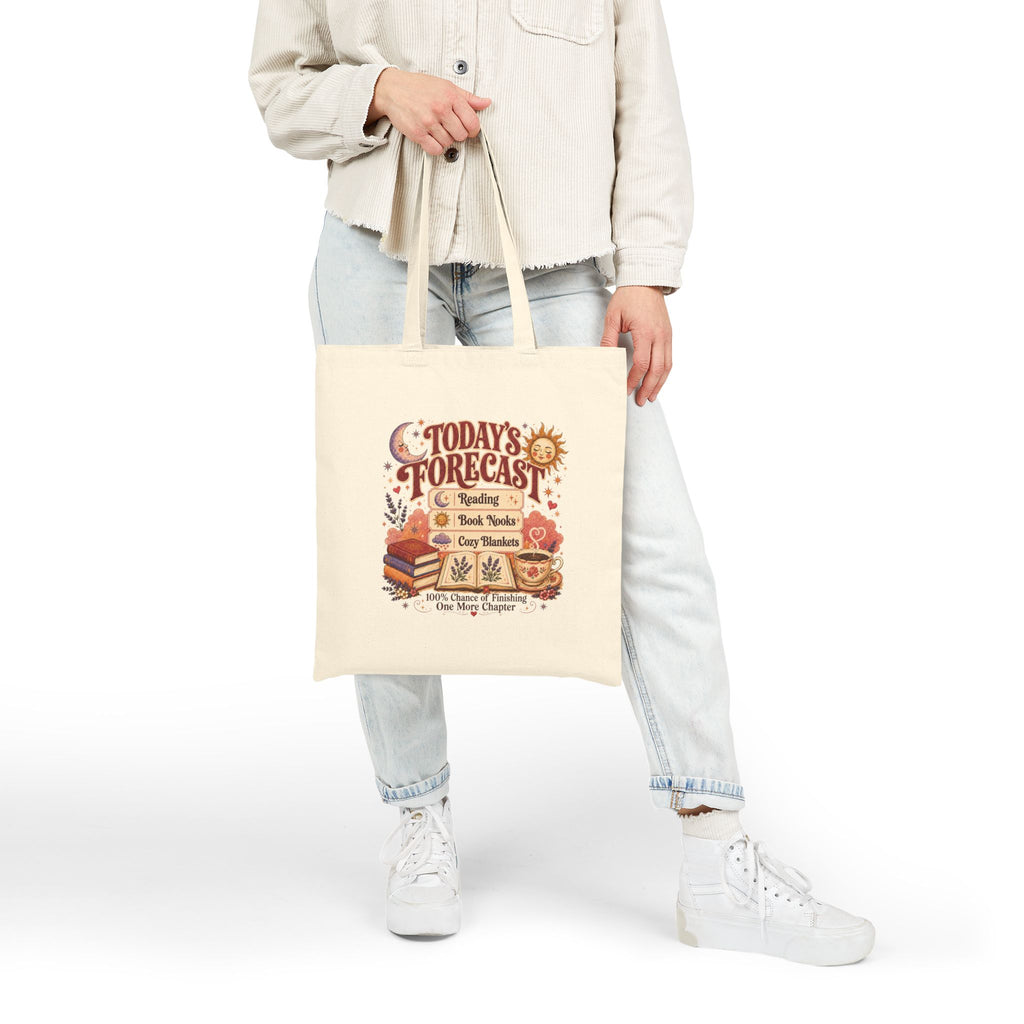 A Bookish Forecast Tote Bag