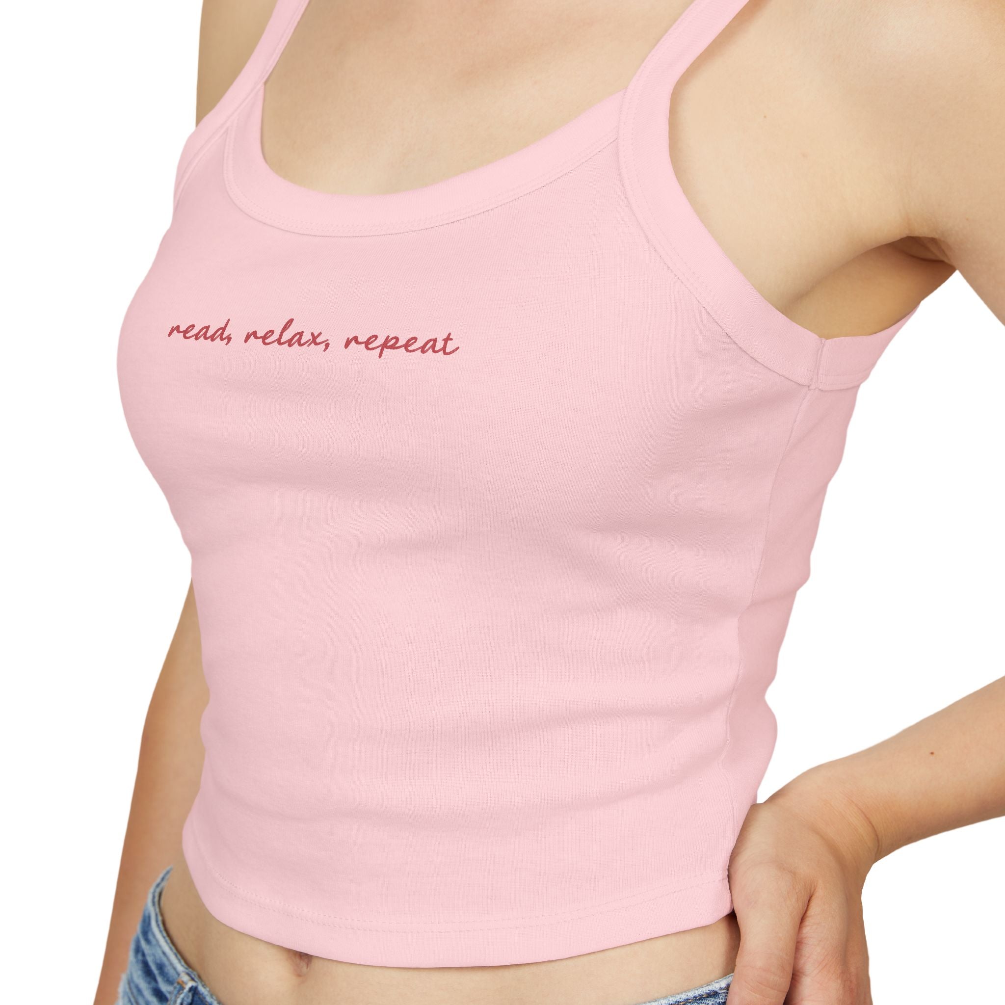 Read, Relax, Repeat | Women's Spaghetti Strap Tank Top