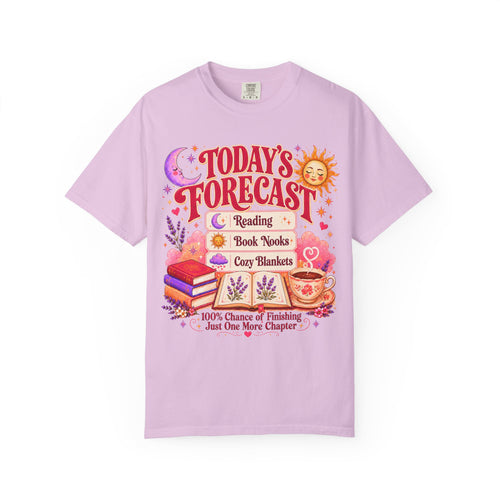 A Bookish Forecast Graphic T-Shirt