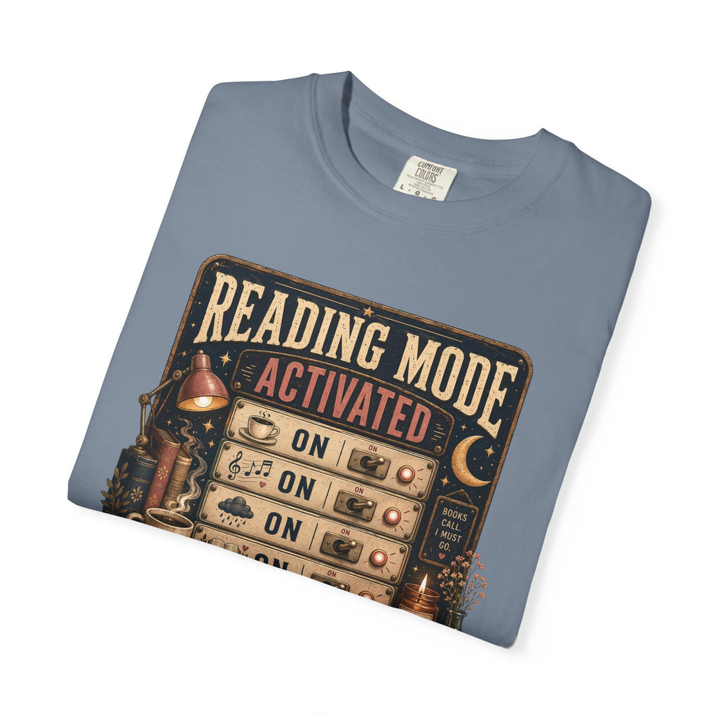Reading Mode Activated T-Shirt — 'Reality: Off' Vintage Booklover Tee