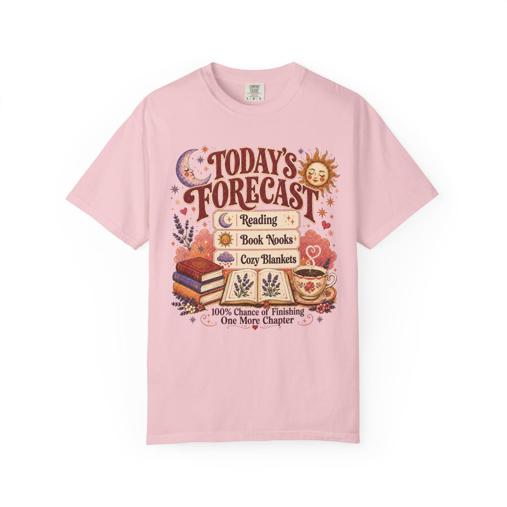 A Bookish Forecast Graphic T-Shirt